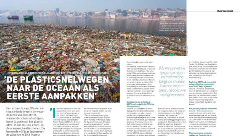 Picture:  'De plasticsnelwegen naar de oceaan als eerste aanpakken'