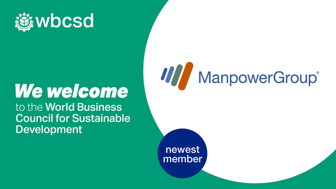     ManpowerGroup joins the World Business Council for Sustainable Development to accelerate collective impact on ESG