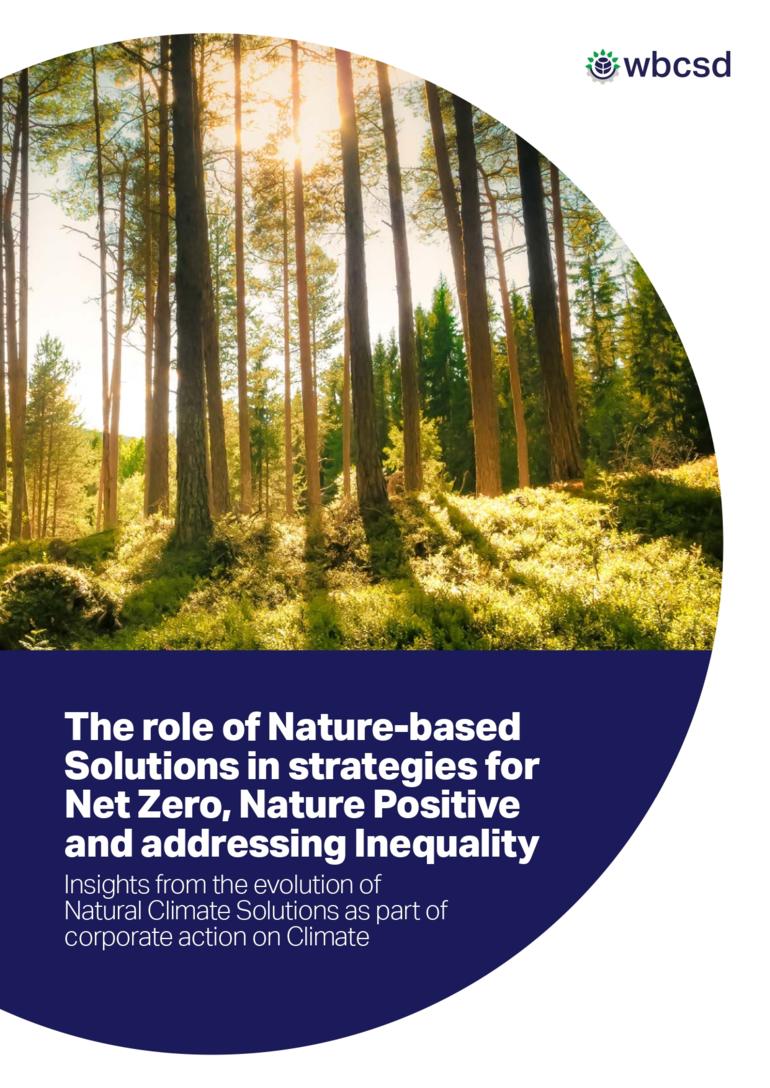 The role of Nature-based Solutions in strategies for Net Zero, Nature Positive and addressing Inequality
