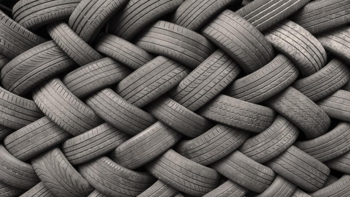 Image of collection of end-of-life tires