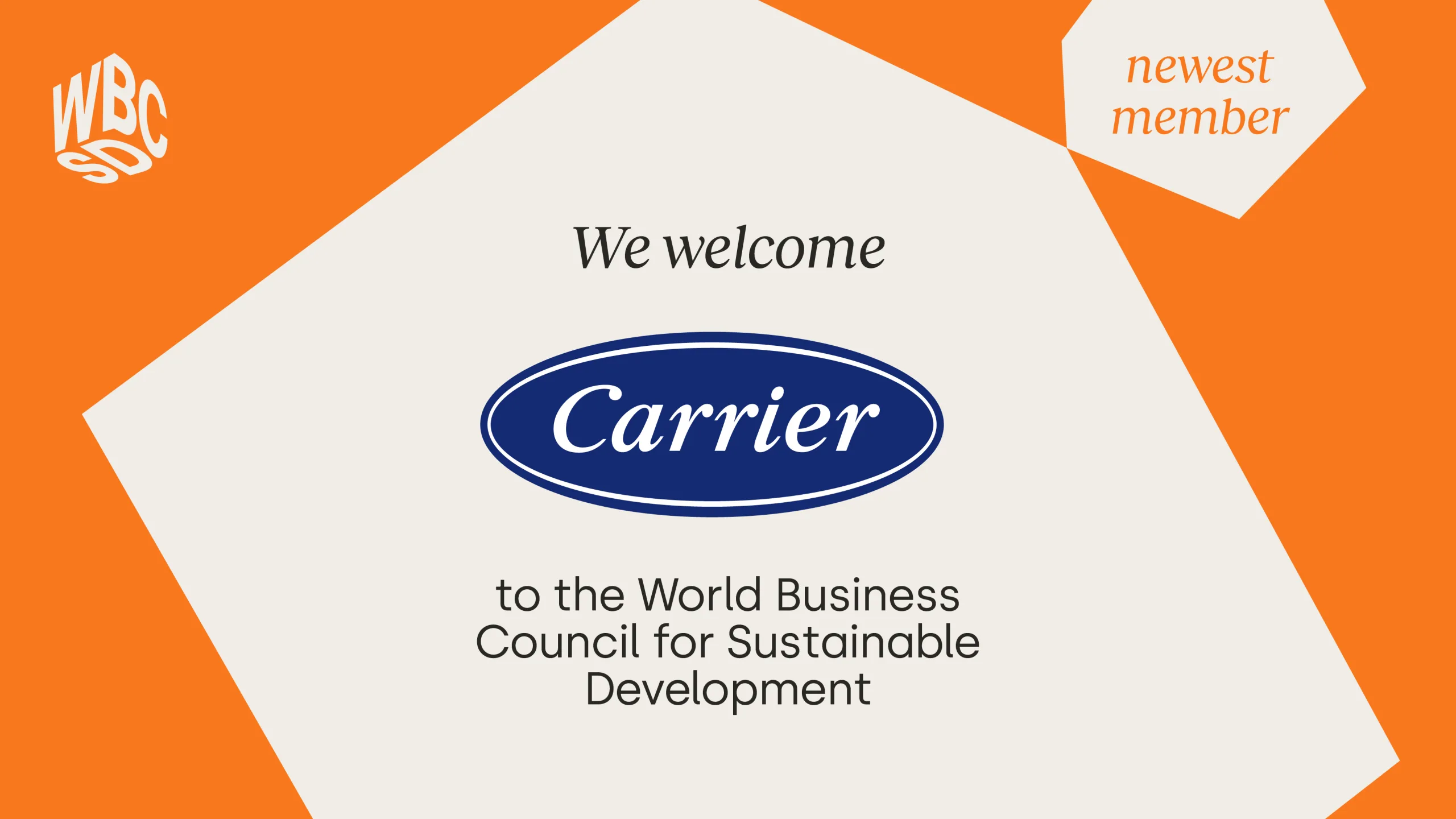 Carrier Joins WBCSD_New member