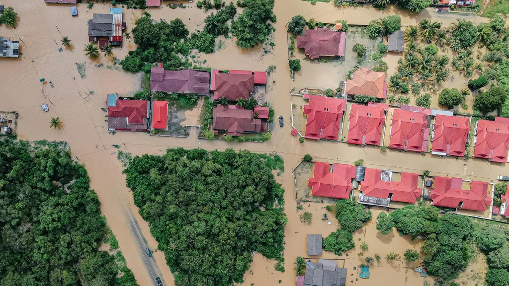 Nature-based solutions protecting commercial buildings and infrastructure from natural hazards.